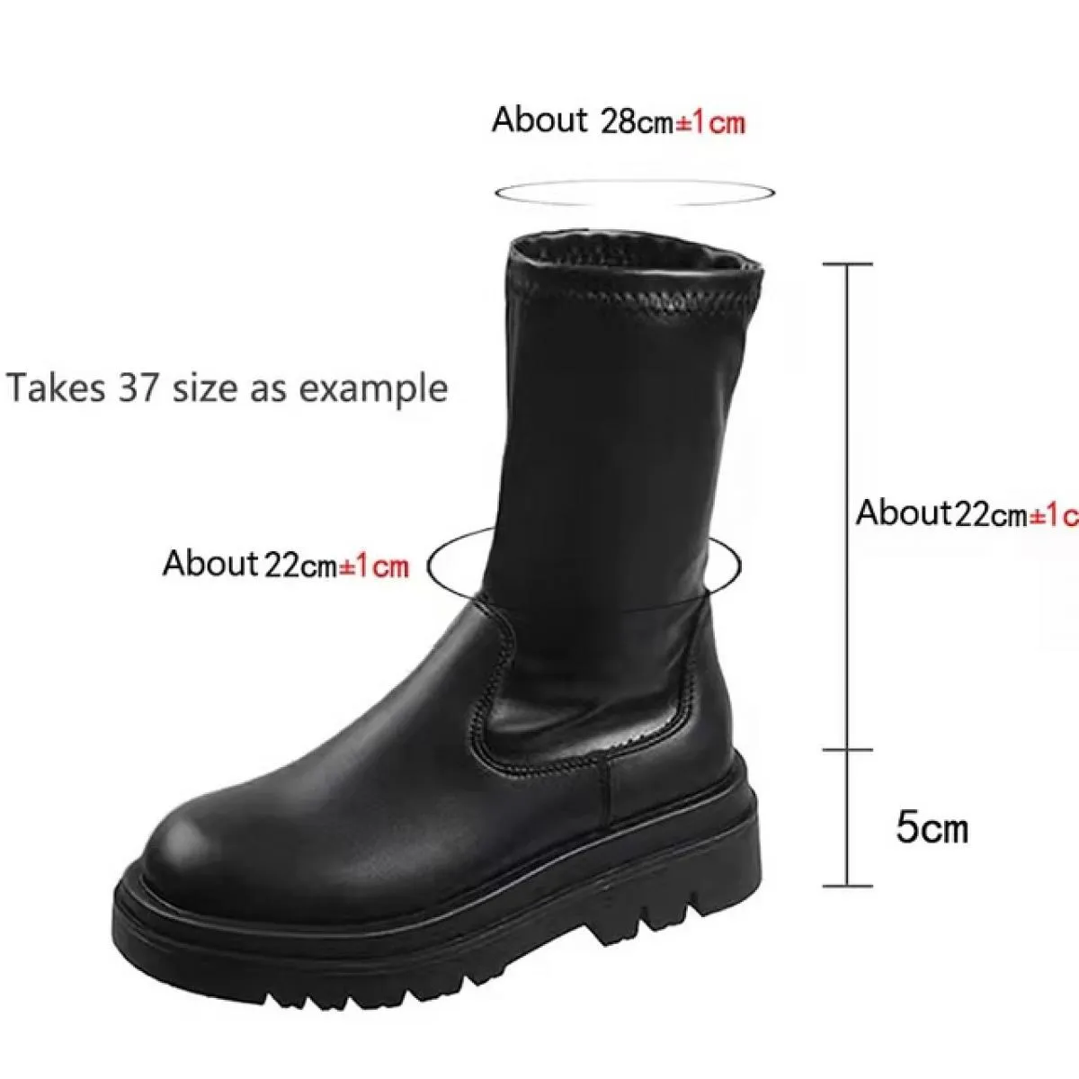 2022 Nuovo Inverno Neve Antiscivolo Piattaforma Donne Botas Designer Stretch Stivali Alti Tacchi Medi Partito Sopra Il Ginocchio
