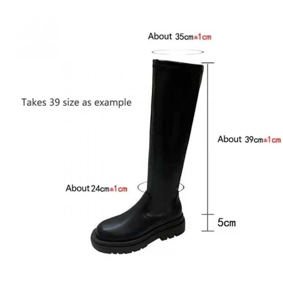 2022 Nuovo Inverno Neve Antiscivolo Piattaforma Donne Botas Designer Stretch Stivali Alti Tacchi Medi Partito Sopra Il Ginocchio