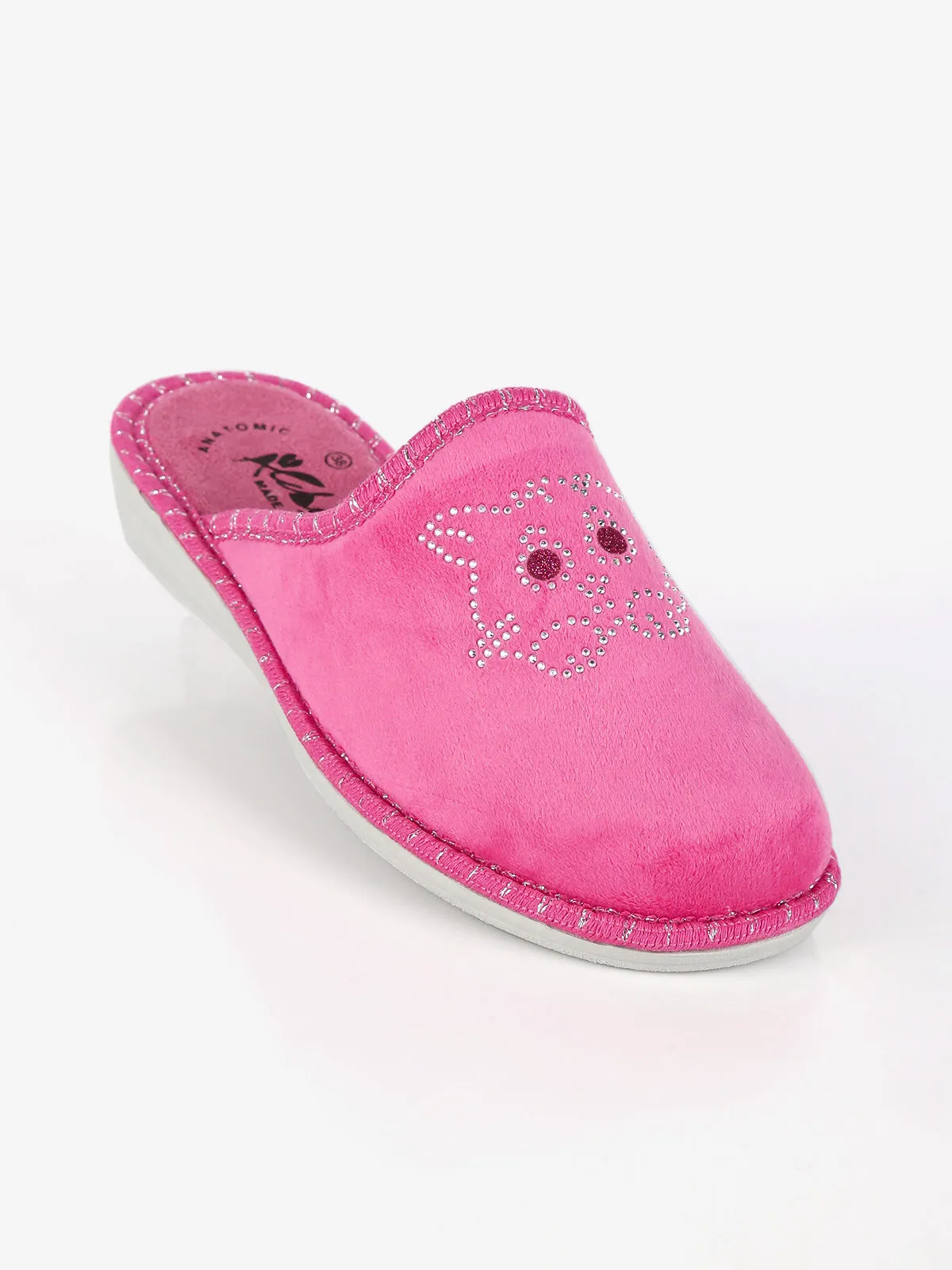 A Piedi Liberi Chaussons femme avec strass