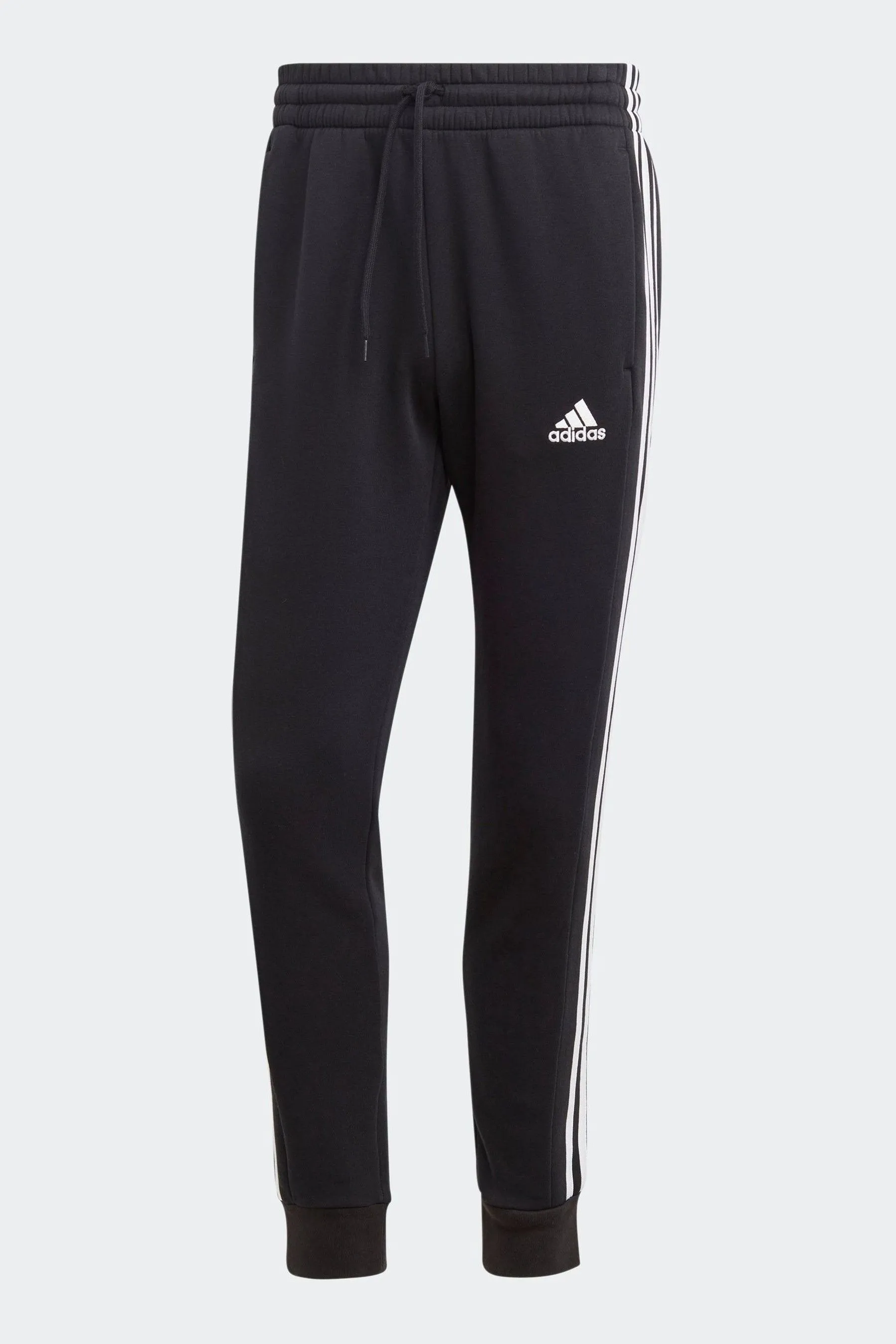 Adidas Must-have - Pantaloni da jogging in pile stretti in fondo con 3 strisce