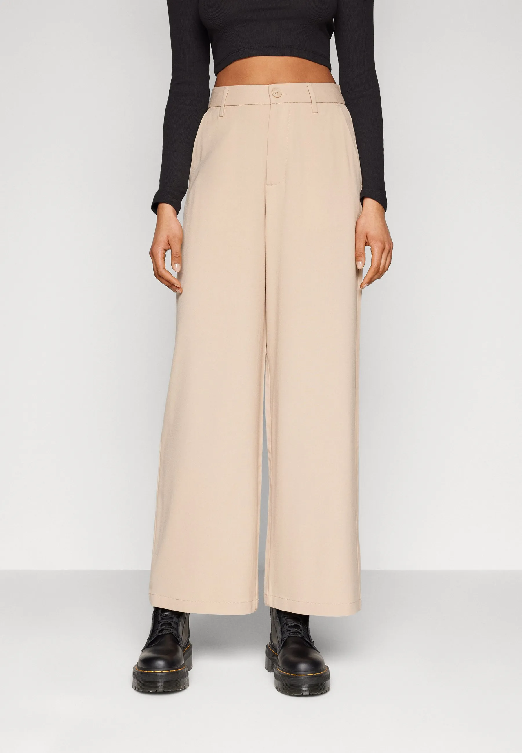 BASIC WIDE LEGS - Pantaloni