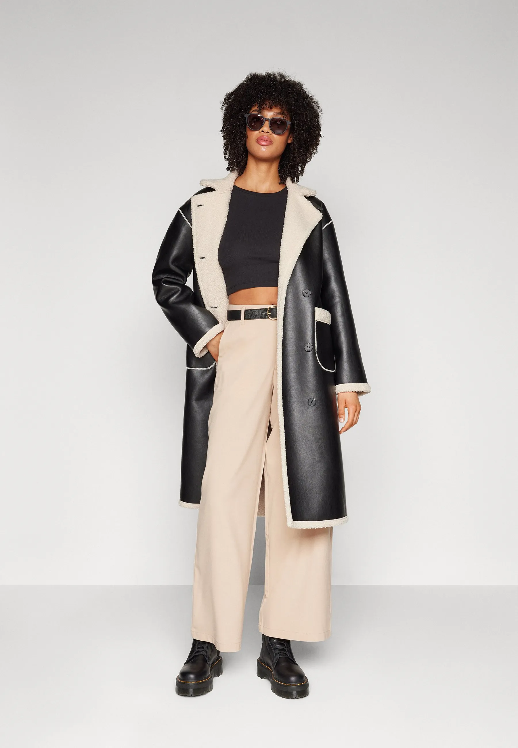 BASIC WIDE LEGS - Pantaloni