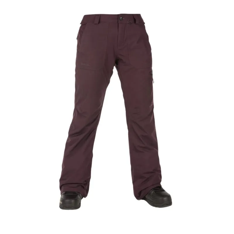 Donna Volcom know ins pantaloni da neve in gore-tex (BLACK PLUM)