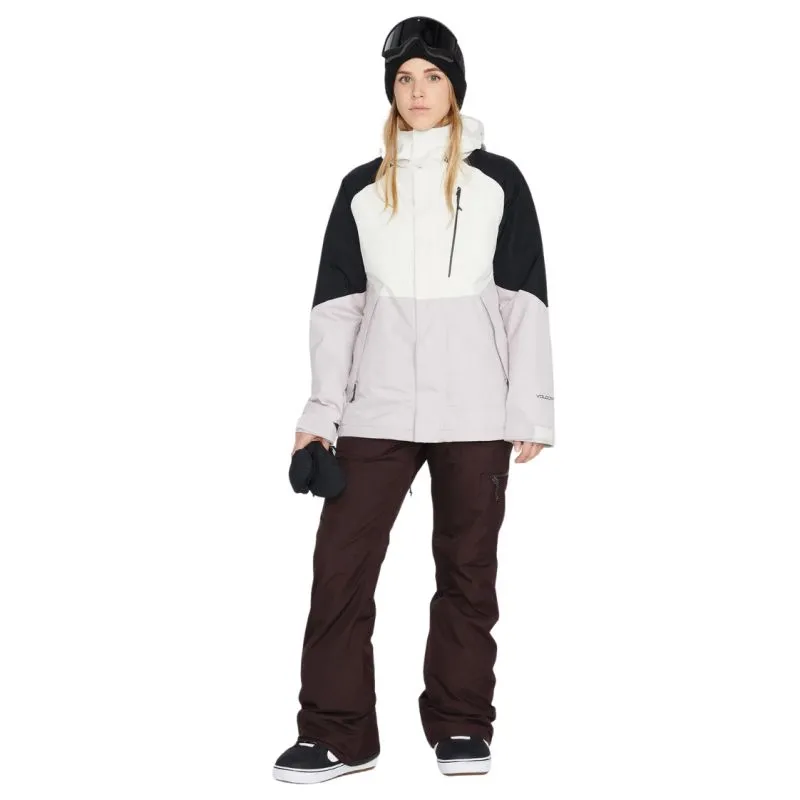 Donna Volcom know ins pantaloni da neve in gore-tex (BLACK PLUM)