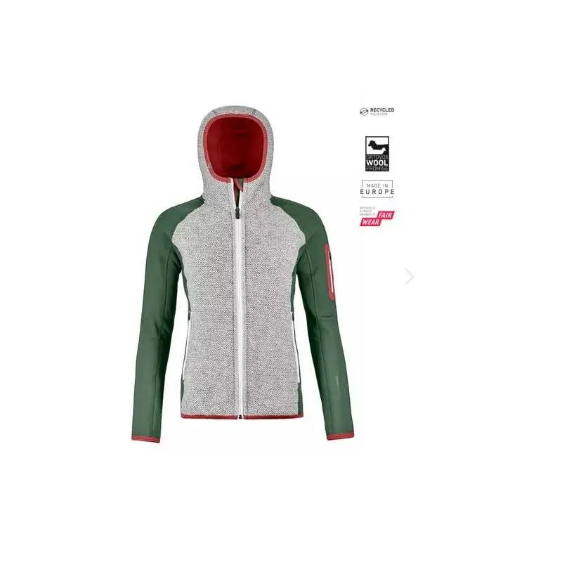 FLEECE PLUS CLASSIC KNIT HOODY W Giacca in pile donna