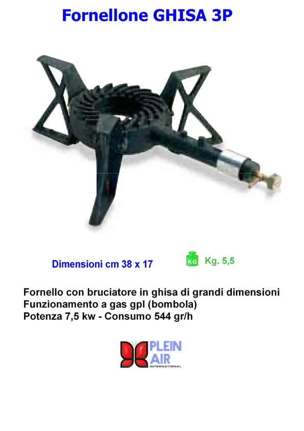 FORNELLONE GHISA 3 PIEDI