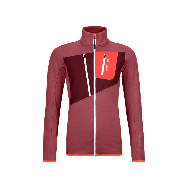 Giacca in pile da donna Ortovox Fleece Grid (mountain rose)