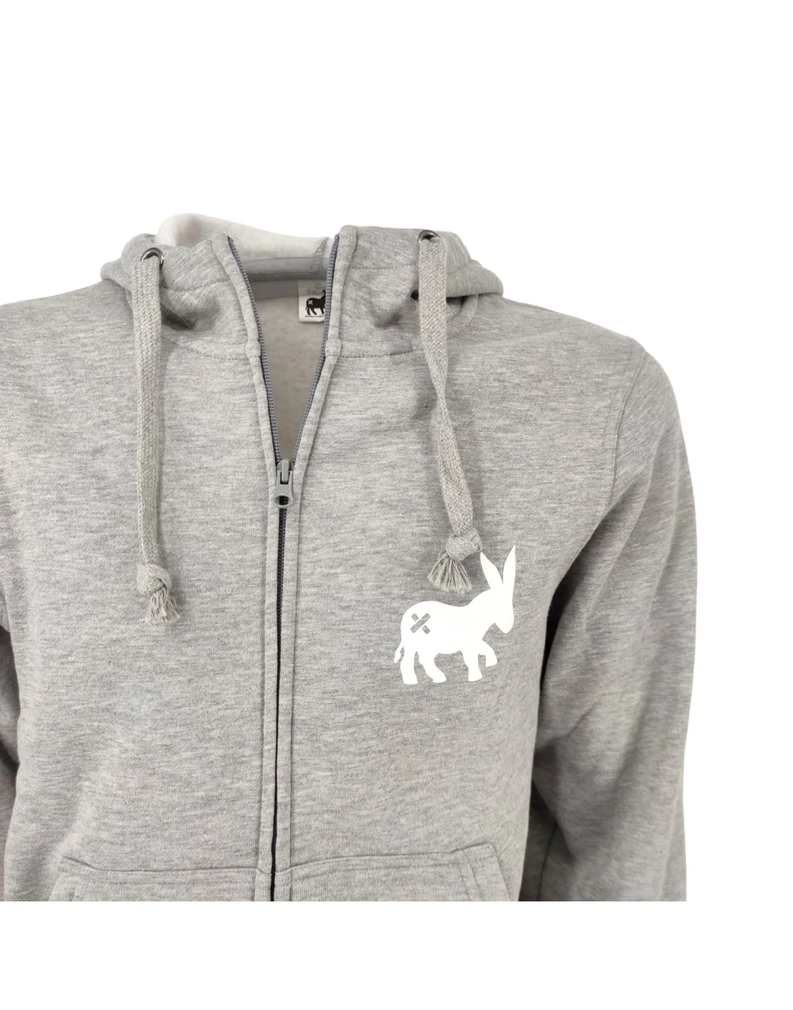 Maglia Hoodie Full-Zip Uomo Light Grey