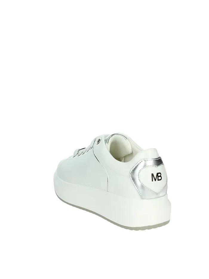 MARIELLA BURANI  SNEAKERS BASSA 50280 BIANCO/ARGENTO