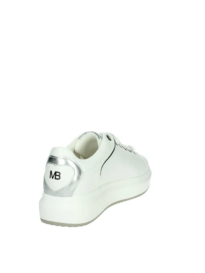 MARIELLA BURANI  SNEAKERS BASSA 50280 BIANCO/ARGENTO