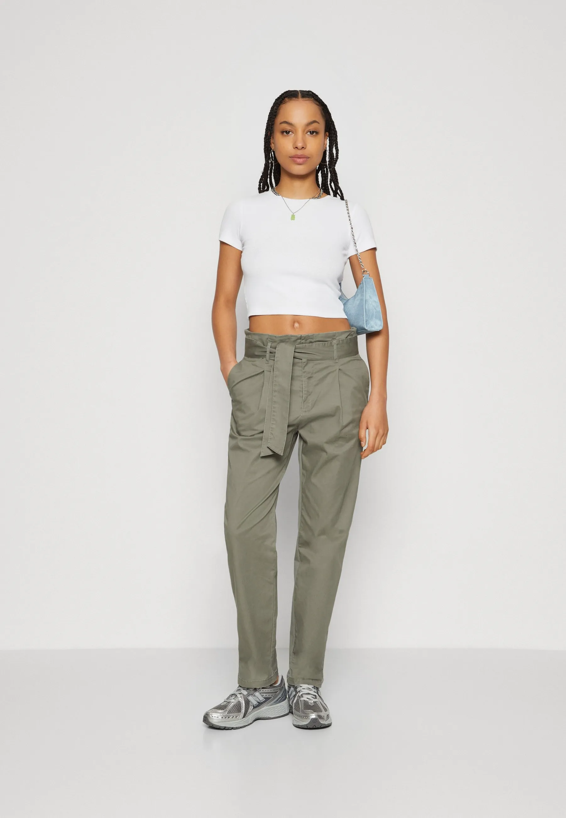 ONLSIBIE PAPERBAG BELT - Pantaloni