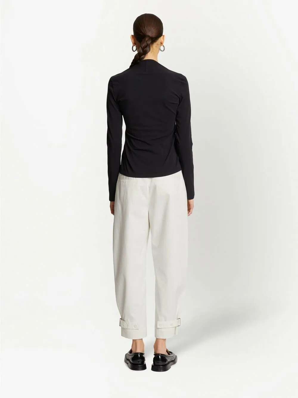 Pantaloni dritti in bianco - donna