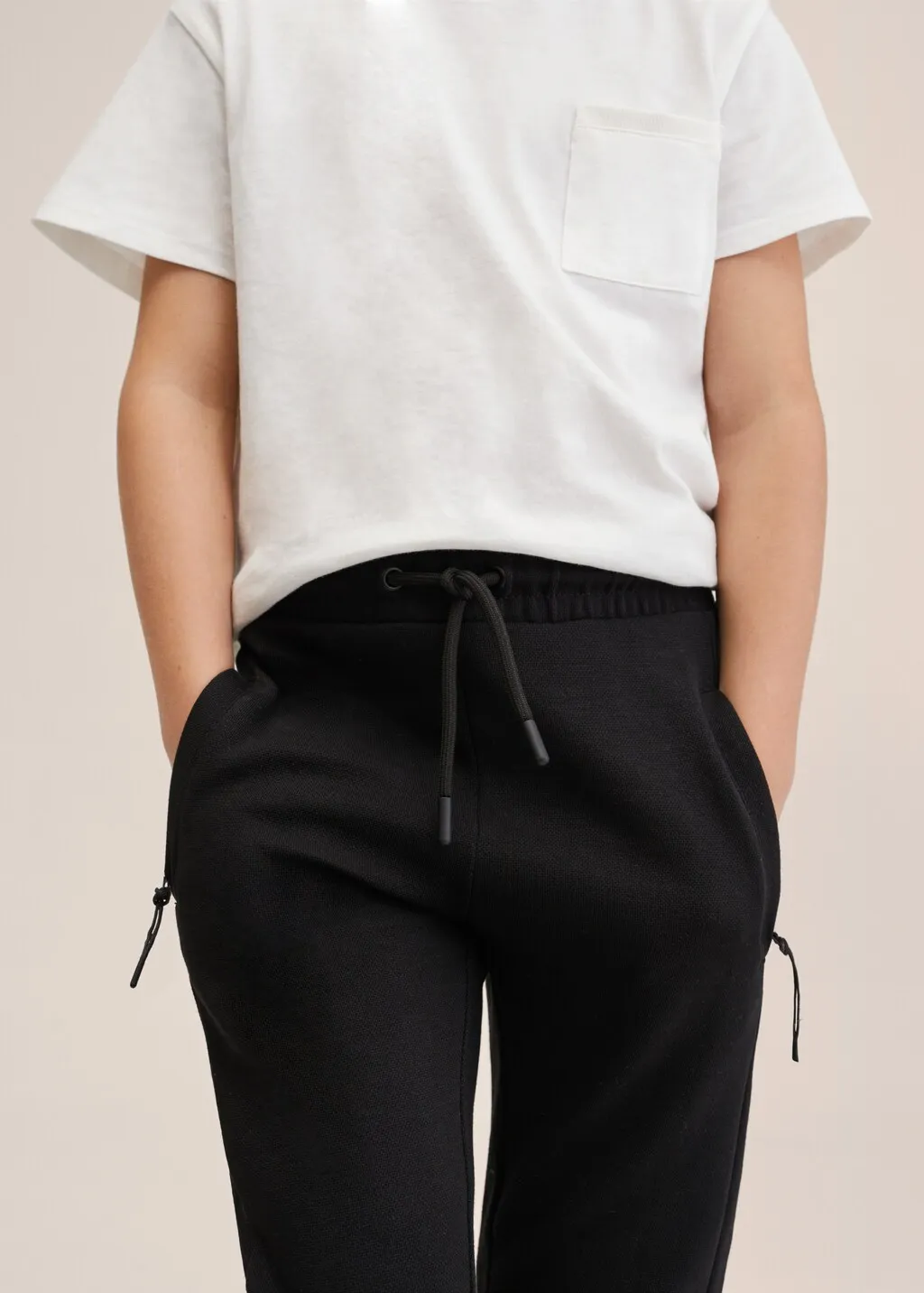Pantaloni jogger tasche zip
