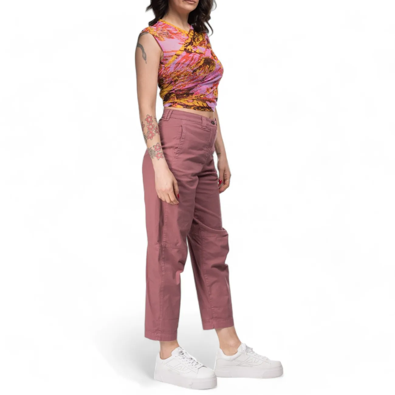Pinko pantaloni carrot coccio