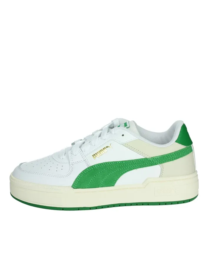 PUMA  SNEAKERS BASSA 387327 BIANCO/VERDE