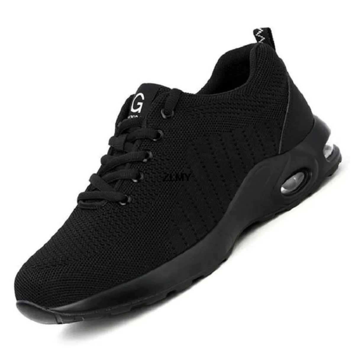 Scarpe antinfortunistiche da uomo con cuscino d'aria per uomo Stivali antinfortunistici da lavoro con punta in acciaio Scarpe da