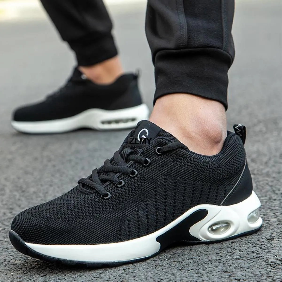 Scarpe antinfortunistiche da uomo con cuscino d'aria per uomo Stivali antinfortunistici da lavoro con punta in acciaio Scarpe da