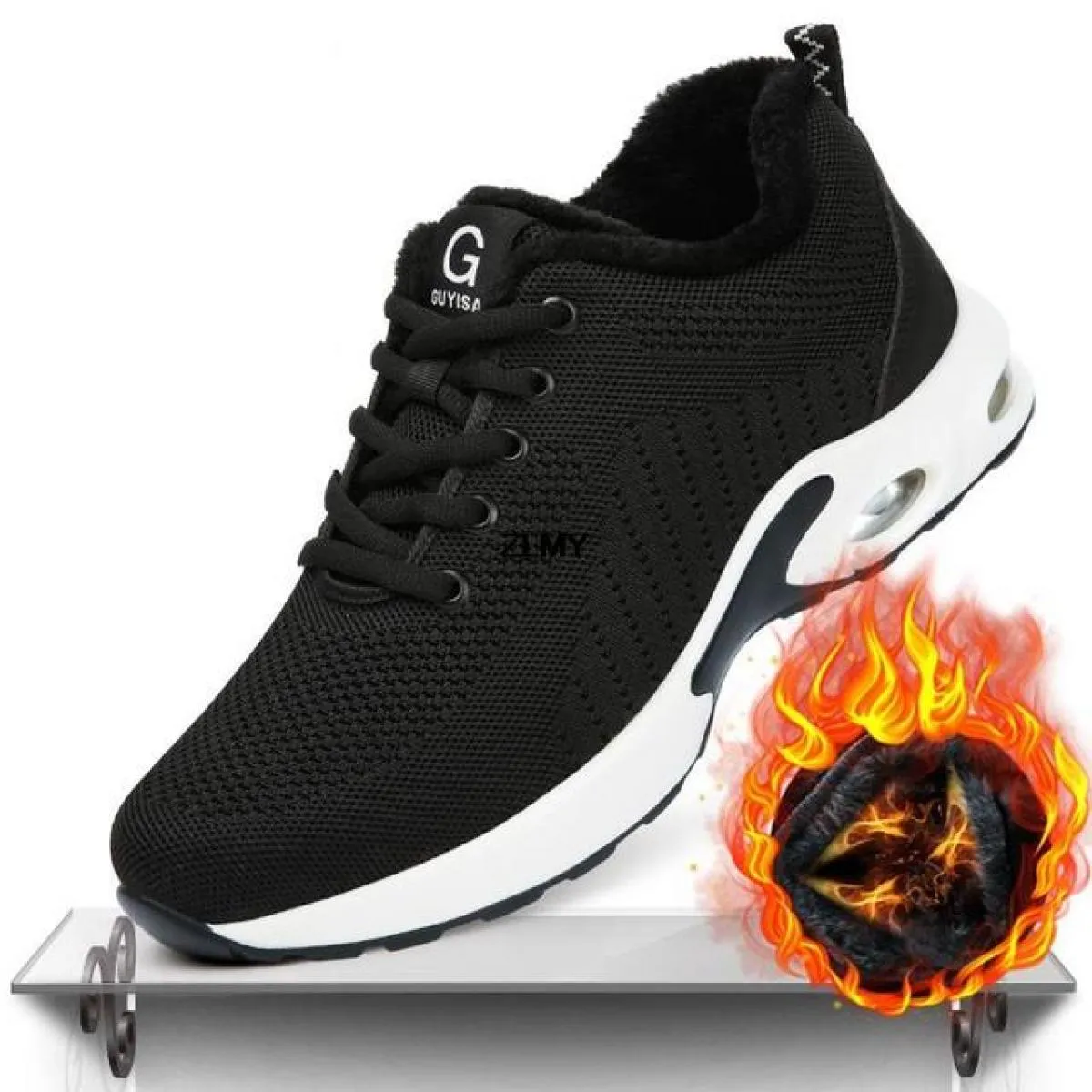 Scarpe antinfortunistiche invernali da uomo Sneaker da lavoro con punta in acciaio Stivali antinfortunistici da lavoro traspiran
