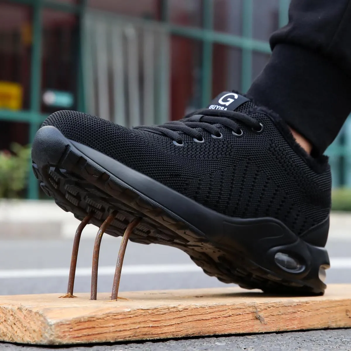 Scarpe antinfortunistiche invernali da uomo Sneaker da lavoro con punta in acciaio Stivali antinfortunistici da lavoro traspiran