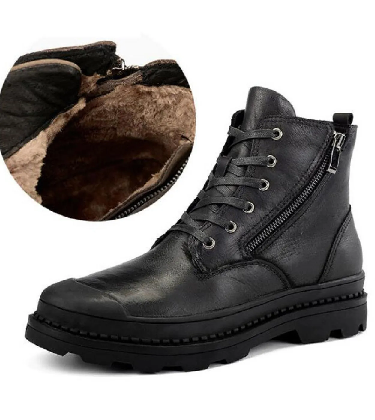 Stivali da motociclista da uomo retrò Scarpe da motociclista impermeabili in vera pelle 47 Abbigliamento da escursionismo maschi