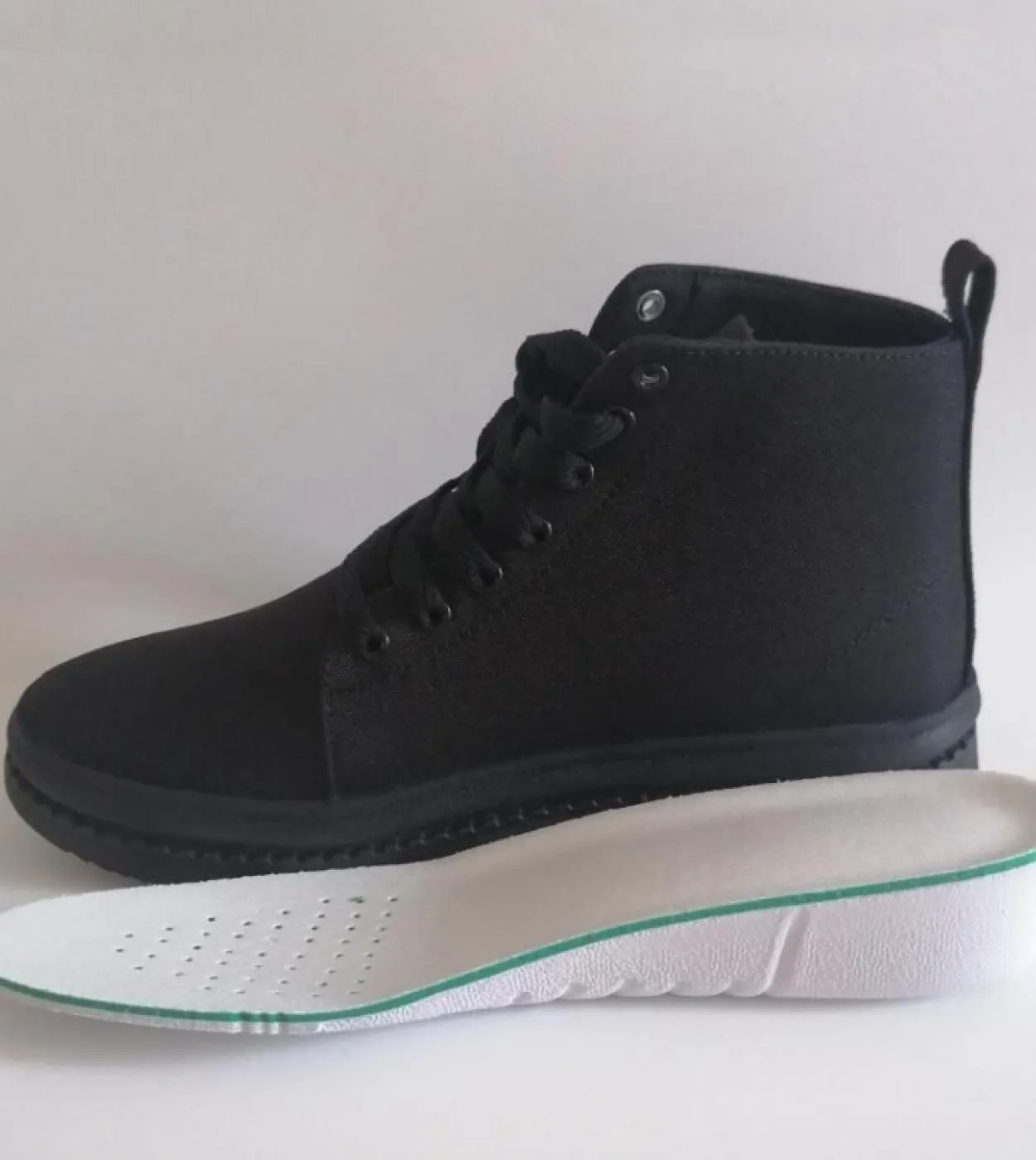 Stivali di tela da uomo con tacco invisibile Sicurezza 8 cm Scarpe outdoor da uomo aumentate 6 cm Stivale da uomo sollevato da u